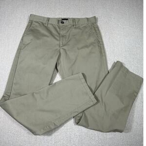 RVCA Men 34 Tan The Week-End Chino Flat Front Pants Casual Skate Street Wear